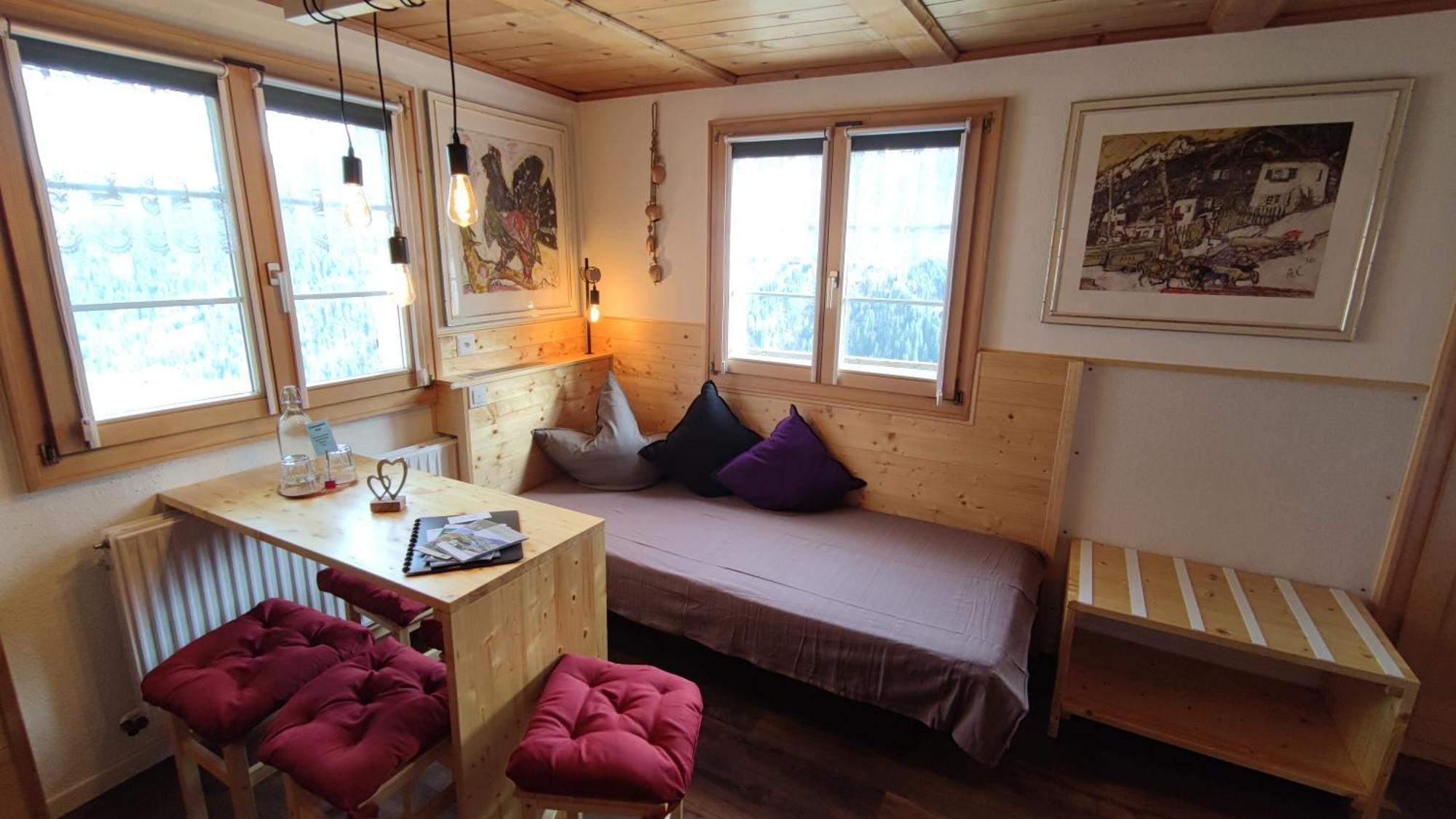 Gasthaus Alpina Tschappina Dış mekan fotoğraf
